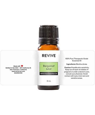Bergamot Mint Essential Oil Blend by Revive Essential Oils - 100% Pure Therapeutic Grade for Diffuser Humidifier Massage Aromatherapy Skin & Hair Care - Buy Online on GoSupps.com