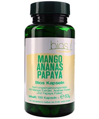 Bios Mango Pineapple Papaya 100 capsules 1 pack (1 x 63 g)