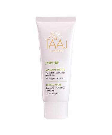 TAAJ | Purifying Detox Mask - JA PURE | Purifies Clarifies and Tonifies | Antioxidant and Purifying Actives | Regenerates tissue | Firms pores | Fresh radiant complexion | Vegan | 75 ml