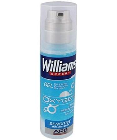  Williams Williams Oxygen Shaving Gel for Sensitive Skin Protective Non-Foaming Formula for a Close Shave Anti-Irritation (Pack of 3) - Buy Online on GoSupps.com
