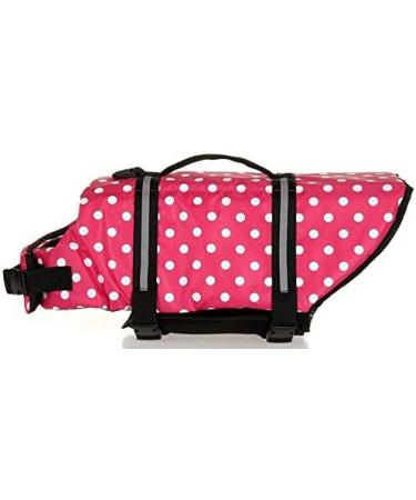 Dog Life Jacket for Swimming - Safety Coat & Vest with Handle for Small & Large Dogs (XS Red Dot) - Buy Online on GoSupps.com