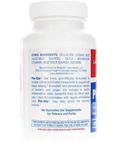 Anabolic Laboratories Pro-Enz 120 Tablets - Digestive Enzyme Complex for Optimal Health - Buy Online on GoSupps.com