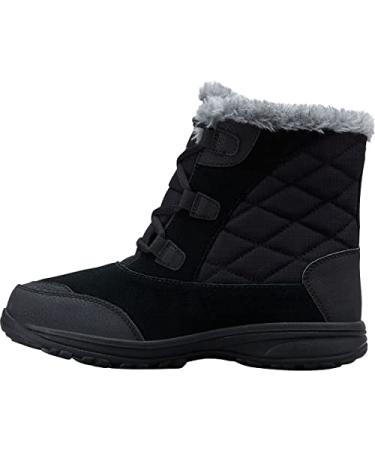 Columbia Women's Ice Maiden Shorty Snow Boot 7.5 Black, Columbia Grey