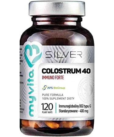 PRONESS MYVITA Colostrum 40 Immuno forte IG type G standardized 400mg 120 capsules MyVita Silver Pure