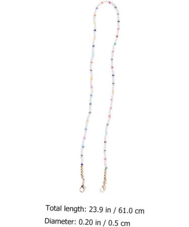 Frcolor 4-Piece Mask Glasses Hanging Chain for Kids - Sturdy Ear Protector Necklace & Slipproof Mask Chain with Dream Pearls - Buy Online on GoSupps.com