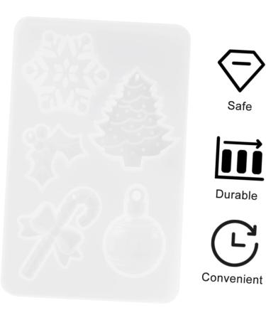 NUOBESTY 2pcs Tag Pendant Silicone Mold Silicone Earring Reverse Mould Key Chain Accessories White - Buy Online on GoSupps.com