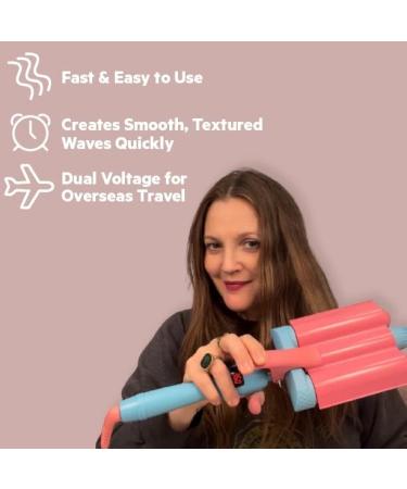 Flower Beauty Deep Jumbo 3-Barrel Waver - 1.25 Tourmaline Ceramic Curling Iron for Beach Waves - Adjustable Heat Settings for Effortless Waves - Buy Online on GoSupps.com