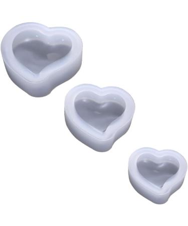 PRETYZOOM Resin Molds 9 pcs Use Drop Crystal White Silicone Heart Accessories Molds Home for DIY Store Cake Mold Shaped Mx3pcs Whitex3pcs - Buy Online on GoSupps.com