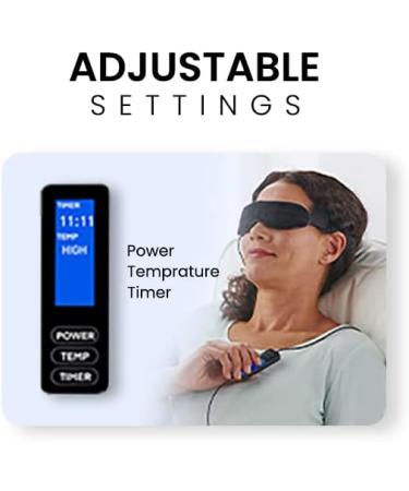 Electric Heated Dry Eye Mask by Wizard Research | 1-Year Money Back Guarantee - Buy Online on GoSupps.com