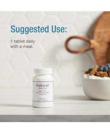 Iodoral 12.5 mg - High Potency Lugol Solution Iodine Supplement - Energy & Thyroid Support - 180 Tablets - Buy Online on GoSupps.com