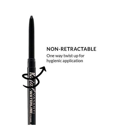 VASANTI Kajal Waterline Eyeliner Pencil - Slate Grey | Long-lasting, Waterproof, Smudge-proof, Safe for Sensitive Eyes | Ophthalmologist Approved - Buy Online on GoSupps.com