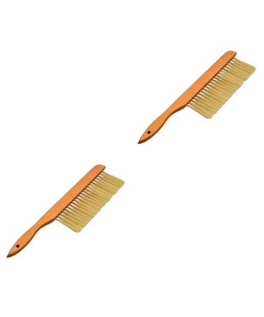 Mipcase 2 Pcs Tools Beekeeping Supplies Bee Tool Beekeeping Tool Beekeeping Brush Cleaning Brush Single Row 40*10cmx2pcs Picture 1x2pcs