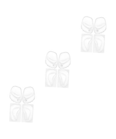 6 Pairs Silicone Mat Forefoot Inserts Shoe Insoles Arch Support Arch Pads Arch Support Insoles Forefeet Pads Forefoot Pads for Women Shoe Inserts Men Arch Support Metatarsal Pads