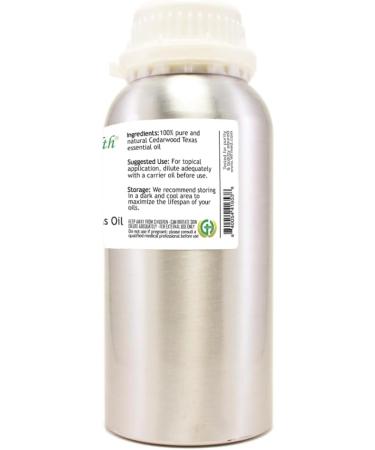 Cedarwood (Texas) Essential Oil - 16 fl oz - Aluminum Bottle w/Locking Cap - 100% Pure & Natural - GreenHealth - Buy Online on GoSupps.com