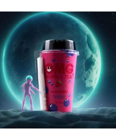 Bubble tea | Real tea Real fruit Popping bubbles|(Raspberry Tea with popping Blueberry bubbles)(Pack Of 6) Delicious Tasty And Twisty Treat - Buy Online on GoSupps.com