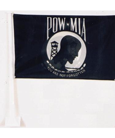 Ramsons Imports POW MIA You are Not Forgotten 12" x 18" Car Window Flag Double Sided