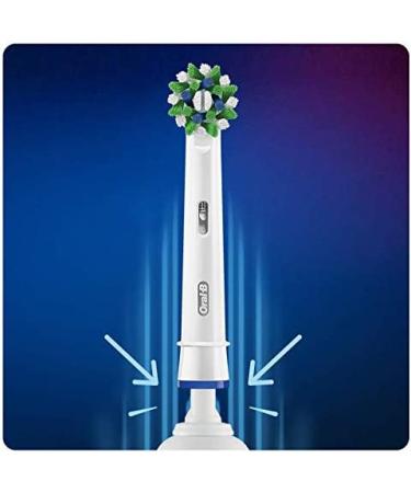 Oral-B CrossAction Toothbrush Head with CleanMaximiser Technology, Pack of  4 Counts 4 Testine