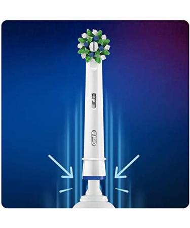 Oral-B CrossAction Toothbrush Head - 4 Pack with CleanMaximiser Technology - Buy Online on GoSupps.com