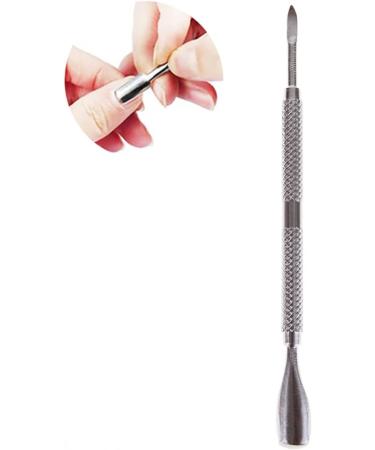 1PC Cuticle Pusher And Spoon Double-End Nail Cleaner Stainless Steel Cuticle Remover And Cutter Manicure And Pedicure Tool For Fingernails And Toenails Nail Perfection Dual Tool - Buy Online on GoSupps.com