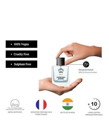 EMS Guchi Oudh Intense Perfume For Men | Woody Aromatic Fragrances | Long Lasting Mens Perfume | Fragrance Sutaible for Any Occasion | Gift For Him 50ml 1.7fz ol - Buy Online on GoSupps.com