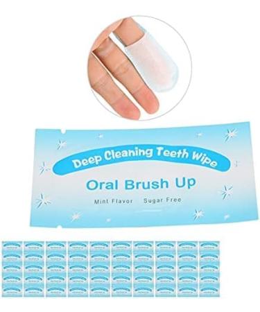 100 Pcs Finger Teeth Wipes | Dental Floss Wipe Cloth for Deep Cleaning & Teeth Whitening | Oral Finger Toothbrush & Stain Remover - Buy Online on GoSupps.com