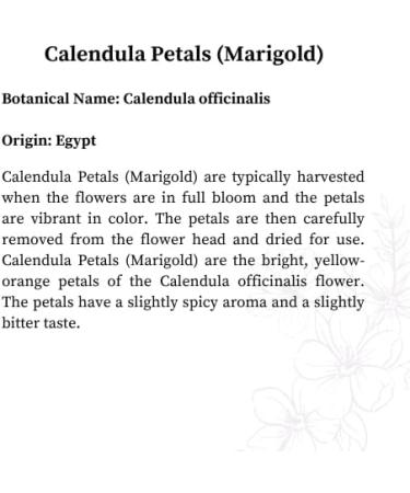 Calendula Petals (Marigold) (114 G) - Buy Online on GoSupps.com