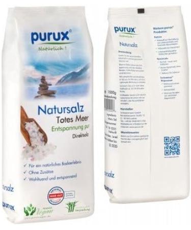 Purux Dead Sea Salt 5kg - All-Natural Bath Salt (6x850g) for Ultimate Relaxation & Skin Benefits - Buy Online on GoSupps.com