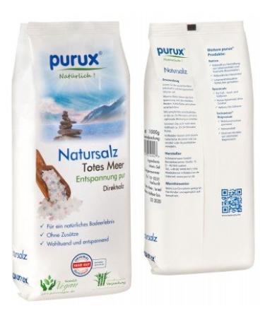 Purux Dead Sea Salt 850g - All-Natural Bath Salt for Relaxation & Skin Health | International Shipping - Buy Online on GoSupps.com