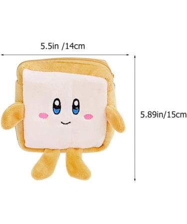 Operitacx Memoboard Set - 2 Plush Toast-Shaped Storage Bags for Tampons & Menstrual Pads - Stylish & Functional - Buy Online on GoSupps.com