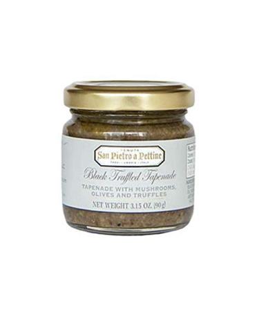 Black Truffled Tapenade, Umbria Truffle, 3.15 oz (90 g) - Made in Italy - Gourmet Condiments