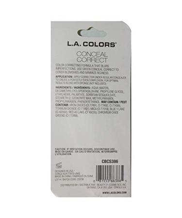 Green Color Correcting Concealer by L.A. Colors - Covers Blemishes, Minimizes Redness - CBCS386 - Buy Online on GoSupps.com