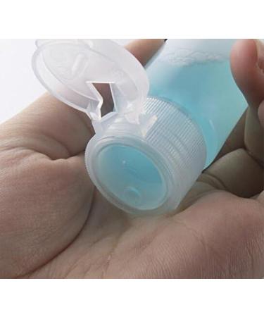 2 Pack 200ml Clear Travel Containers - Squeezable Plastic Bottles with Flip Cap for Shampoo Conditioner Lotion | Ideal for Facial Cleanser & Toiletries - Buy Online on GoSupps.com