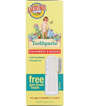 Earth's Best Toothpaste Strawberry & Banana 1.6 oz (45 g)
