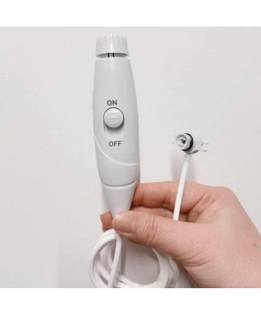 Waterpik Compatible Replacement Tube - White Plastic Handle Oral Hygiene Accessory for WP-100, WP-130, WP-660, WP-900 - Slide Switch - Buy Online on GoSupps.com