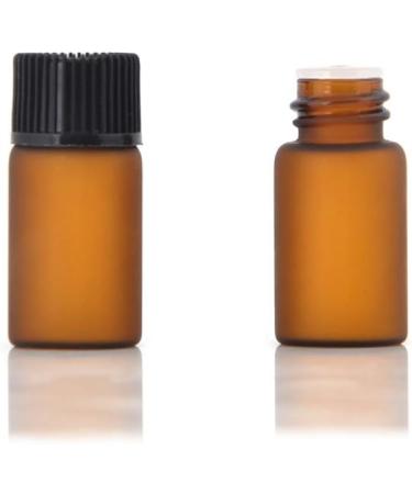 Enslz 50 Empty Amber Glass Bottles for Essential Oils - Refillable 3ml Brown & Transparent - Ideal for DIY & Travel - Buy Online on GoSupps.com