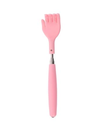 Tovinanna Long back scratch Tool Reducible scratch claw back scratch gift Handwheel scratches of practical back scratches scrapers of rustproof steel bearing paws man automatically pink