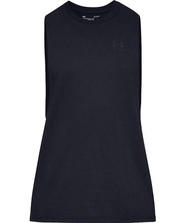 Under Armour Men's Sportstyle Cut-off T-shirt - Black (001)/Small - Buy Online on GoSupps.com
