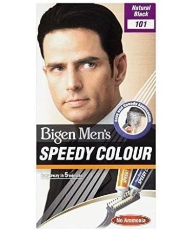 Bigen Men's Speedy Colour (Natural Black) 101 Black 4 Count - Long-Lasting Hair Dye - Buy Online on GoSupps.com