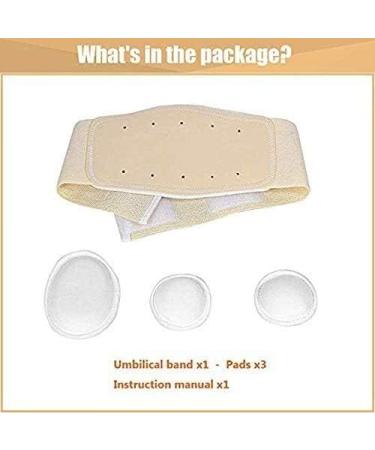 Samnuerly Adjustable Baby Navel Fracture Girdle - Hernia Support Truss with 3 Removable Compression Pads - Buy Online on GoSupps.com
