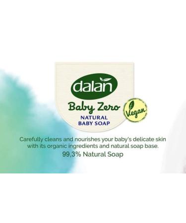 Dalan Baby Zero Natural Baby Soap Bar 3.17oz (2 Pack) - Chamomile Scented, Paraben, PEG, DYE, Alcohol, SLES, SLS FREE - Gentle Cleansing for Sensitive Skin - Buy Online on GoSupps.com