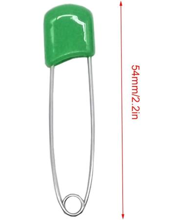 YOSAWA 2.2 Plastic Head Safety Pins - 50pcs Green Diaper Nappy Cloth Pins - Buy Online on GoSupps.com