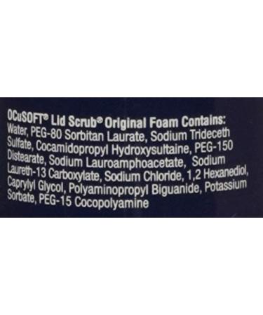 OCUSOFT Lid Scrub Foam 50ml - Gentle Eyelid Cleanser for Daily Hygiene - Buy Online on GoSupps.com