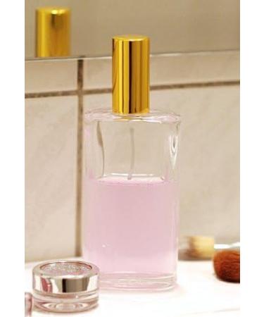 Kosmetex 100ml Oval Glass Atomizer Bottle for Perfume & Facial Toner - 3 Silver Spray Tops | International Shipping - Buy Online on GoSupps.com