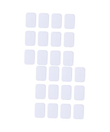 Minkissy Gelpads for abdominal stimulators 60 STK replacement gelpads for abdominal stimulators Gelpads for belly toners Intelligent Patch ABS sticker Fitness equipment white