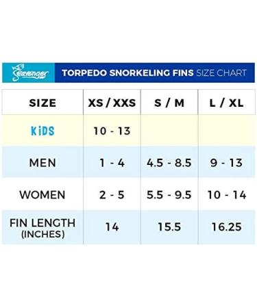 Seavenger Torpedo Snorkeling Fins - Black (Large-X-Large) for Travel | Premium Quality - Buy Online on GoSupps.com