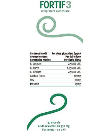 Erbenobili Fortif 3 probiotic without lactose 30Comp 1 piece 300 g - Buy Online on GoSupps.com