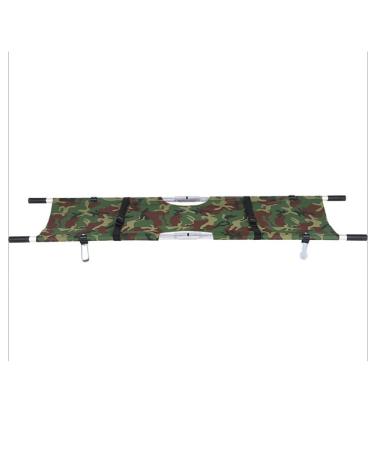 Portable Emergency Rescue Stretcher-Folding with Wheels Aluminum Alloy Emergency Rescue Stair Stretcher-for Hospital Sports Venues Soft Stretcher Camouflage (Camouflage)