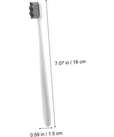Mobestech Portable Soft Travel Toothbrush - Aesthetic White Child-Friendly Design | 4-Piece Set - Buy Online on GoSupps.com