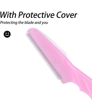 10 Eyebrow Razor Facial Epilator Trimmer - Pink Peeling Skin Tool for Precision Grooming | International Shipping Available - Buy Online on GoSupps.com