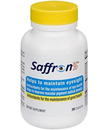 Saffron 2020 Supplement with Saffron Resveratrol Vitamins and Minerals Zeaxanthin and Lutein -30 Vegetarian Capsules - Buy Online on GoSupps.com